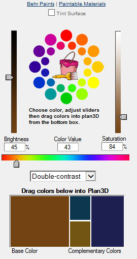 Color Picker in Plan3D